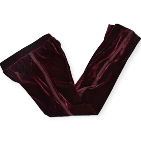 Serena Williams Signature Tuxedo Stretch Pants Jumpsuit Burgundy Velvet Size XL - Picture 3 of 5